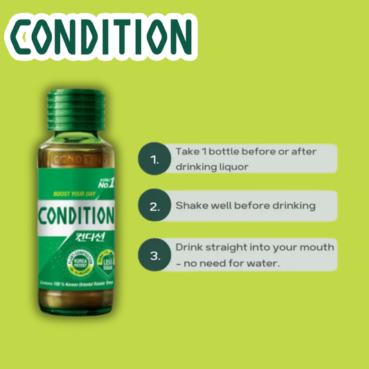 Condition Anti-Hangover Drink Bottle 100ml 2 bottles