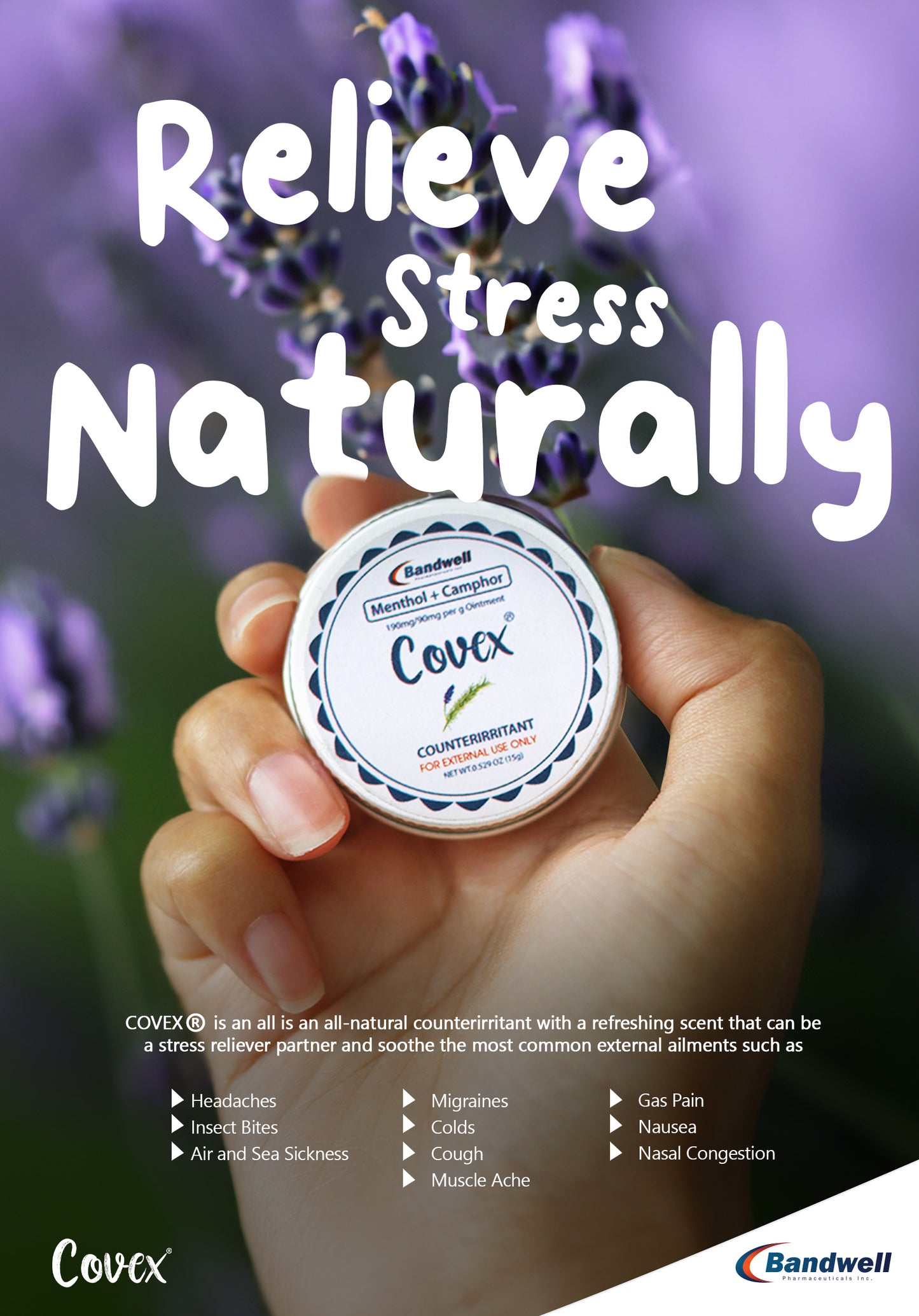 Covex Mother's day Bundle Buy 10 Get 2 Natural Healing Balm 15g Herbal Ointment for Headache &Nausea