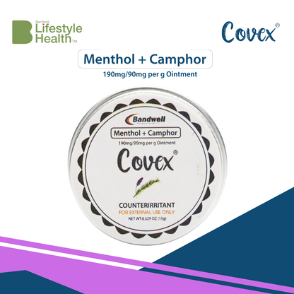 Covex Natural Healing Balm 10g/15g - Herbal Relief for Headache & Muscle Pain
