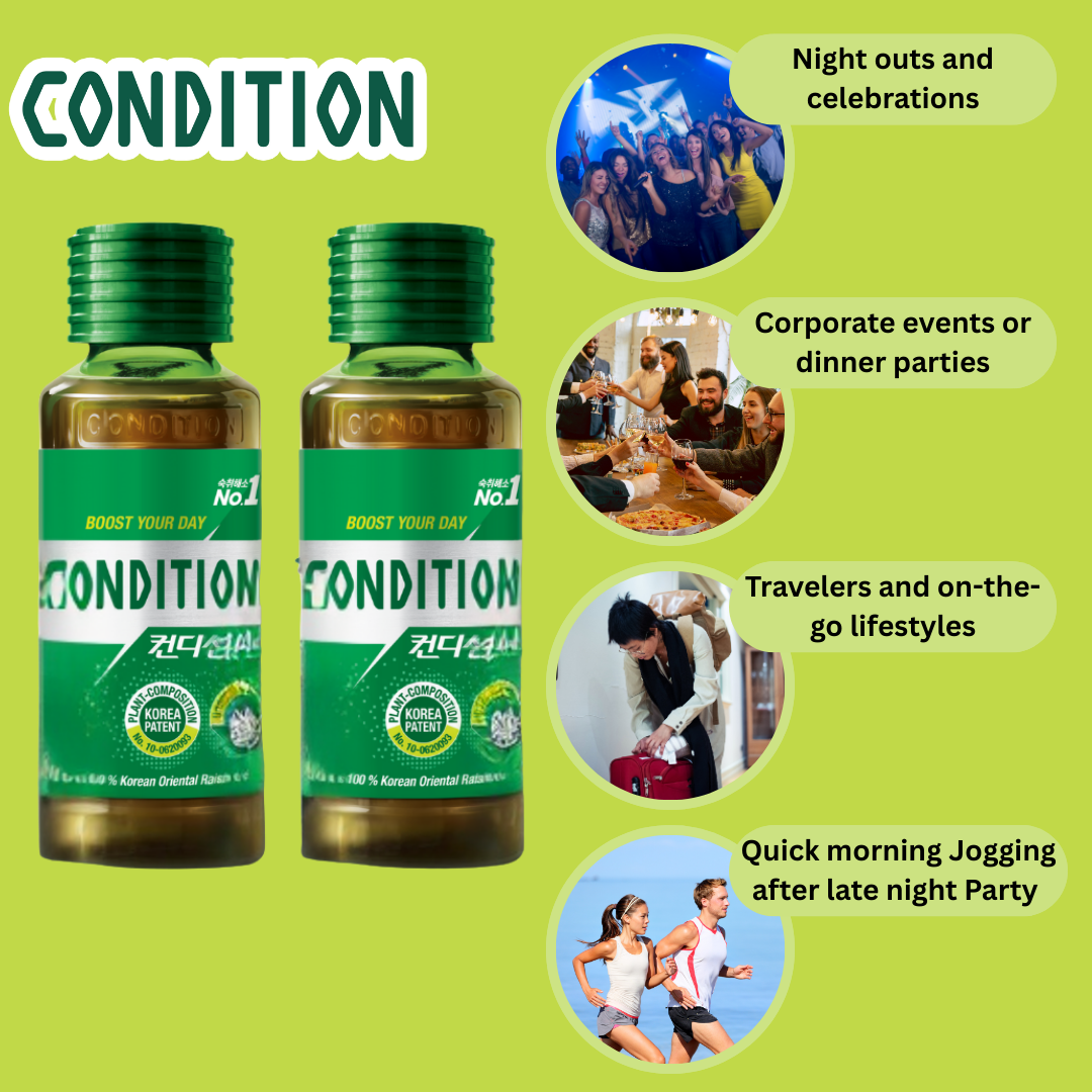 Condition Anti-Hangover Drink Bottle 100ml 2 bottles