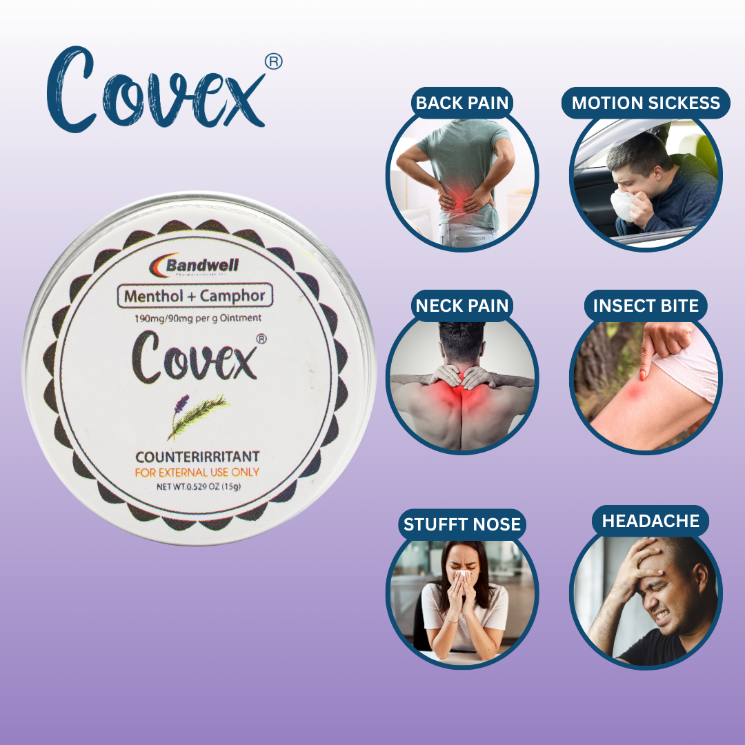 Covex Summer Bundle Buy 10 Get 2 Natural Healing Balm 15g Herbal Ointment for Headache & Nausea